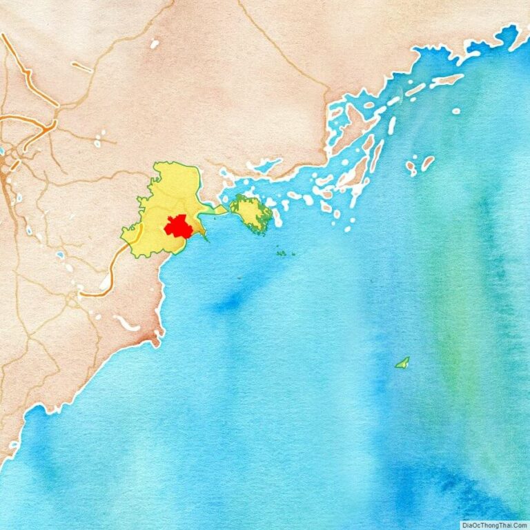 Bản đồ vị trí huyện Kiến Thuỵ