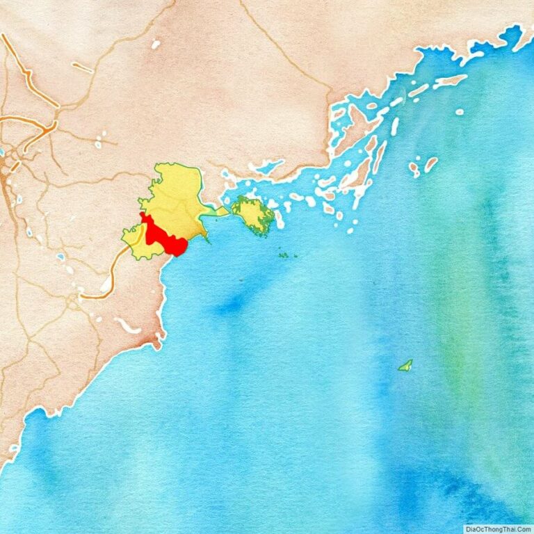 Bản đồ vị trí huyện Tiên Lãng