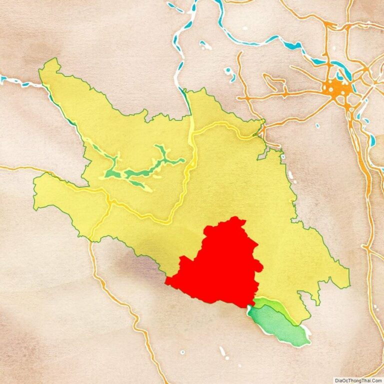 Bản đồ vị trí huyện Lạc Sơn