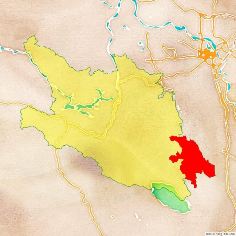 Bản đồ vị trí huyện Lạc Thủy