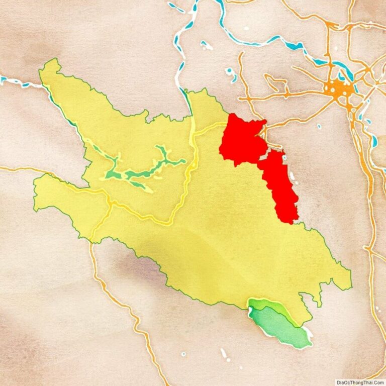 Bản đồ vị trí huyện Lương Sơn