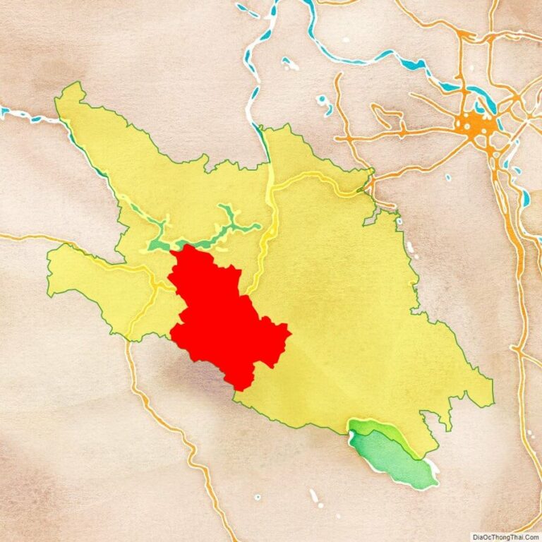 Bản đồ vị trí huyện Tân Lạc