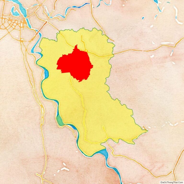 Bản đồ vị trí huyện Yên Mỹ