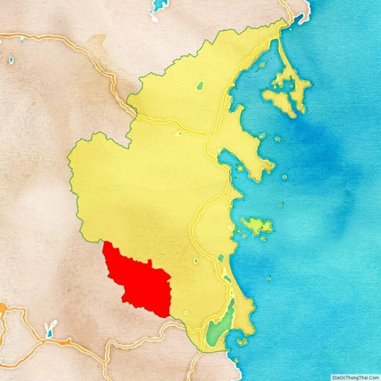 Bản đồ vị trí huyện Khánh Sơn