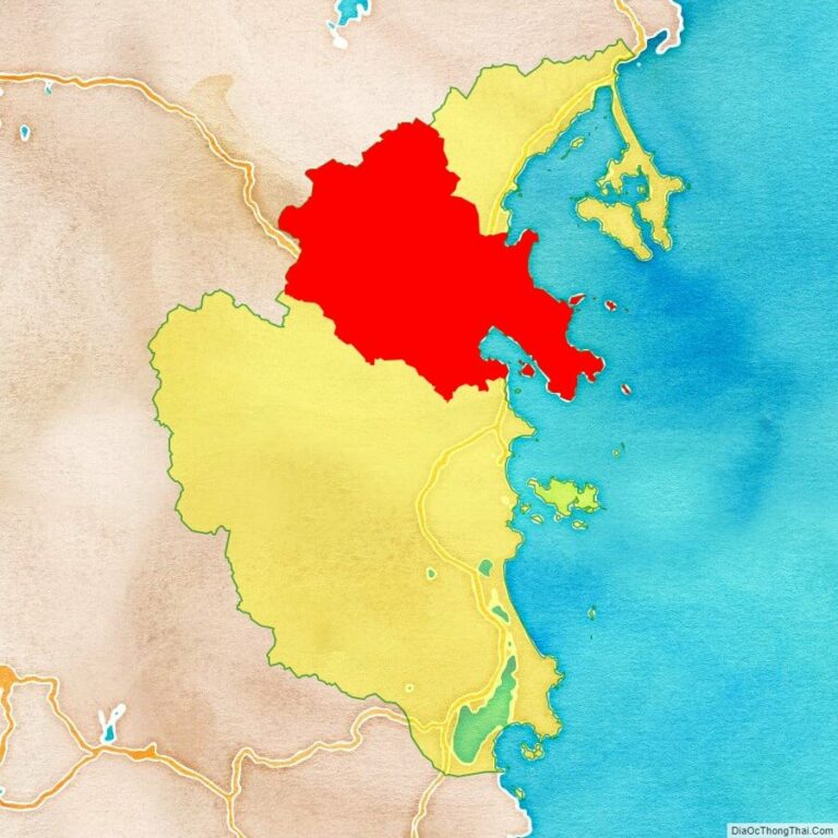 Bản đồ vị trí thị xã Ninh Hòa