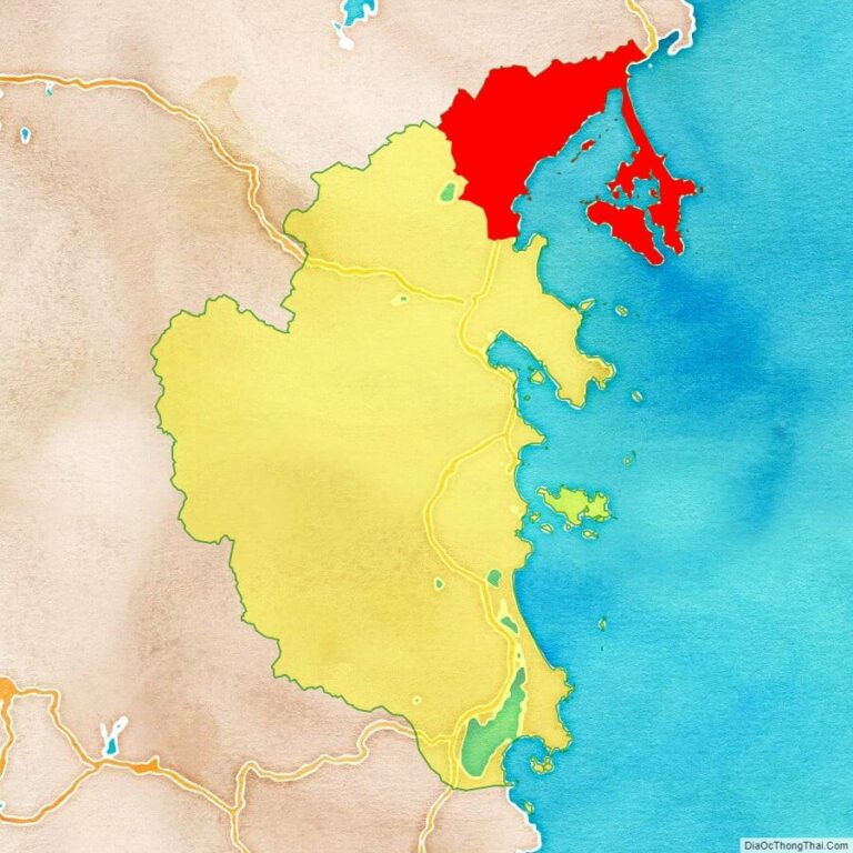 Bản đồ vị trí huyện Vạn Ninh