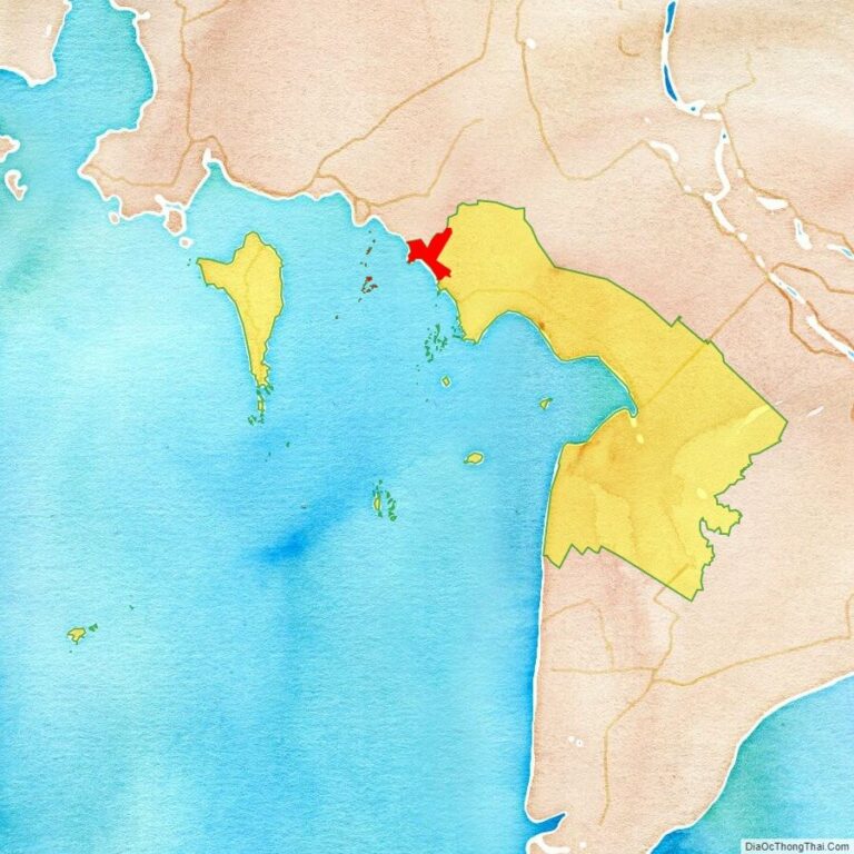 Bản đồ vị trí thành phố Hà Tiên