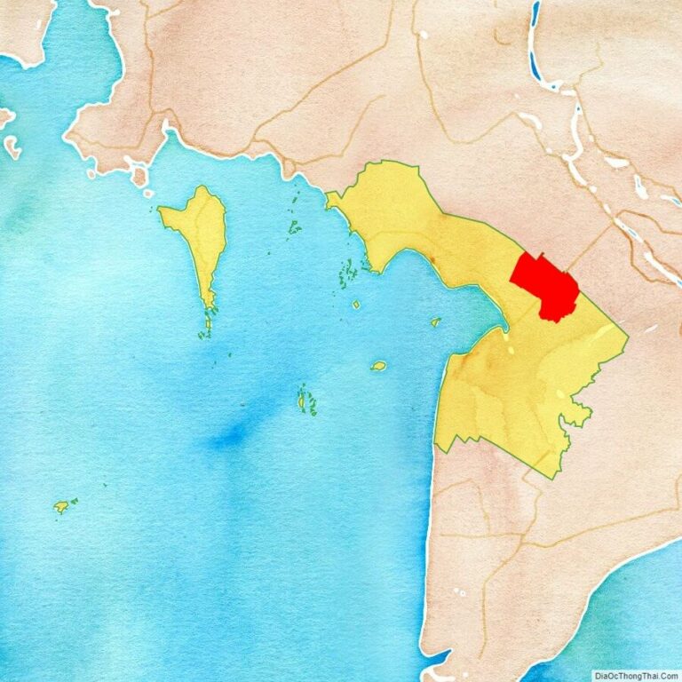 Bản đồ vị trí huyện Tân Hiệp