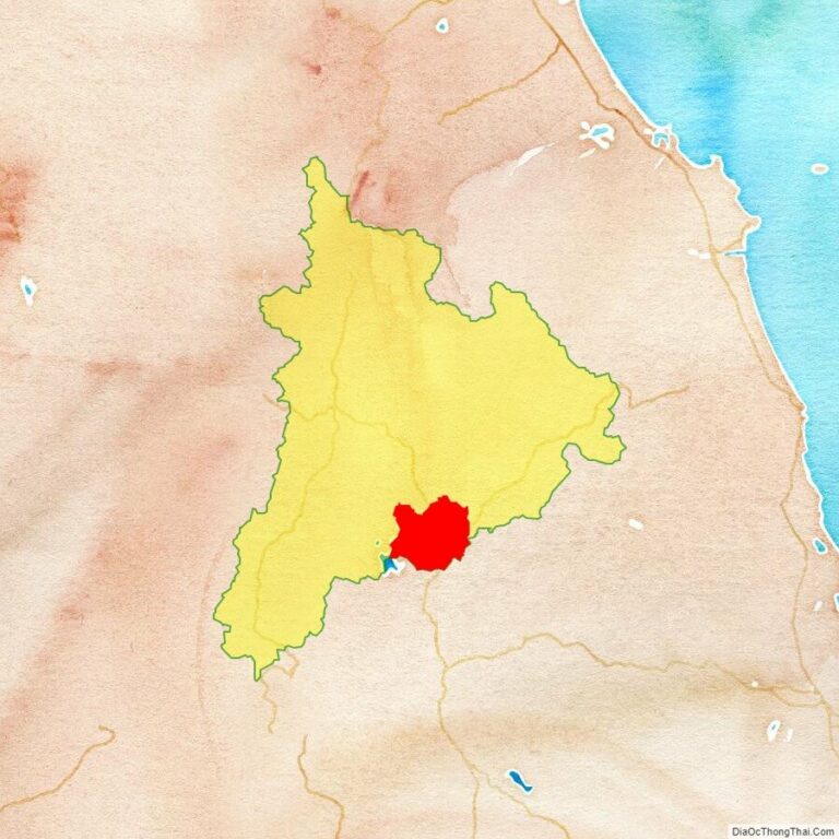 Bản đồ vị trí thành phố Kon Tum