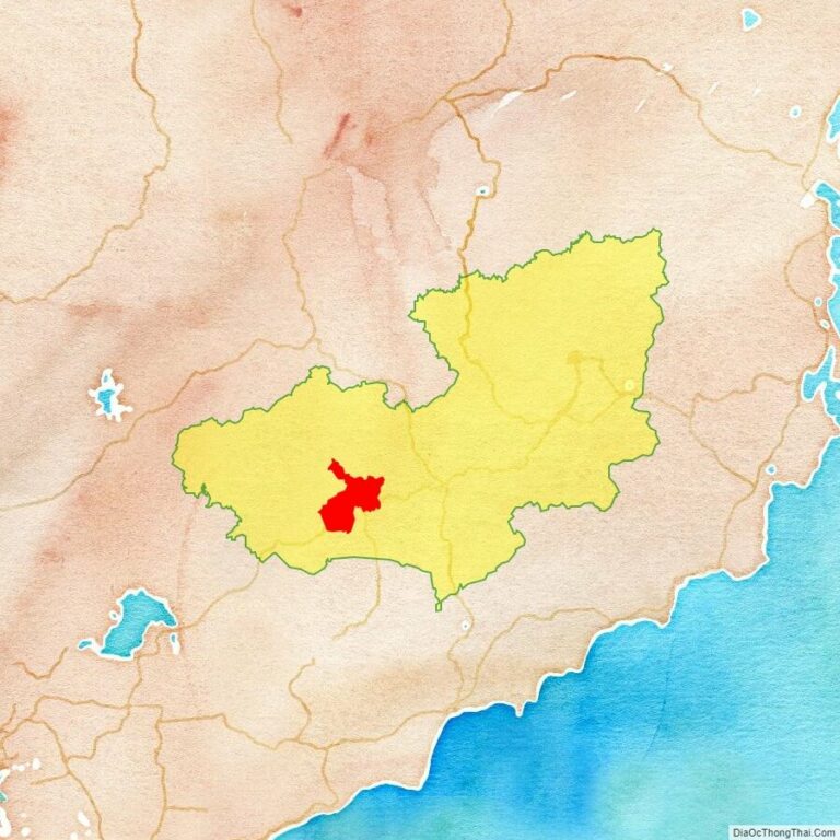 Bản đồ vị trí thành phố Bảo Lộc