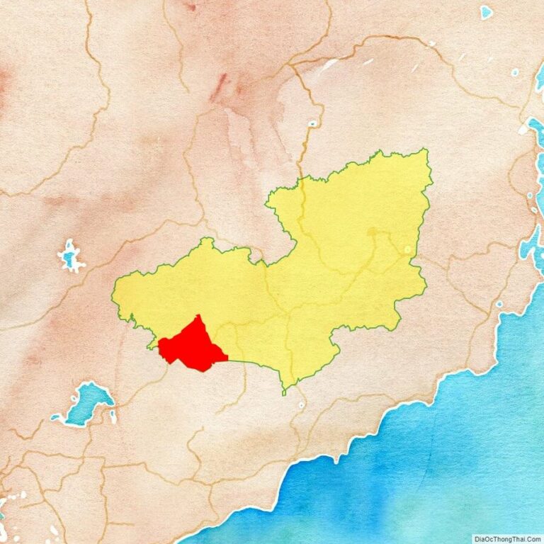 Bản đồ vị trí huyện Đạ Huoai