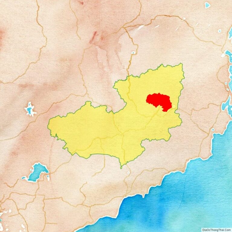 Bản đồ vị trí thành phố Đà Lạt