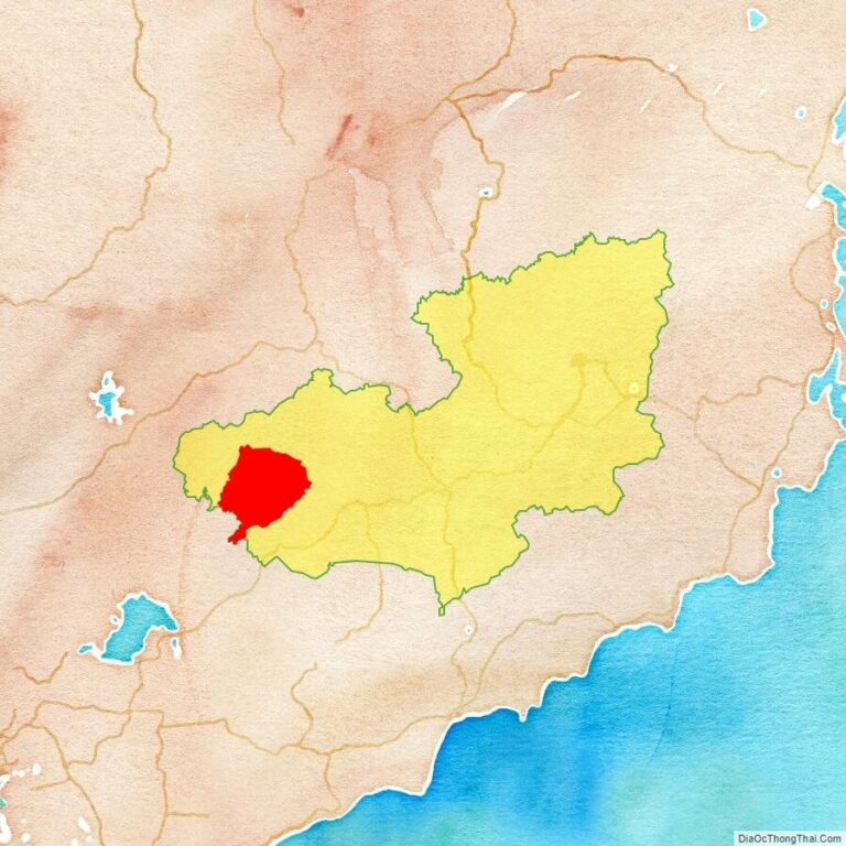 Bản đồ vị trí huyện Đạ Tẻh