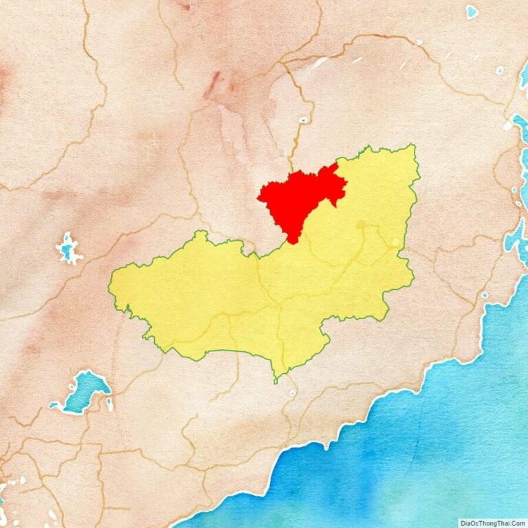 Bản đồ vị trí huyện Đam Rông