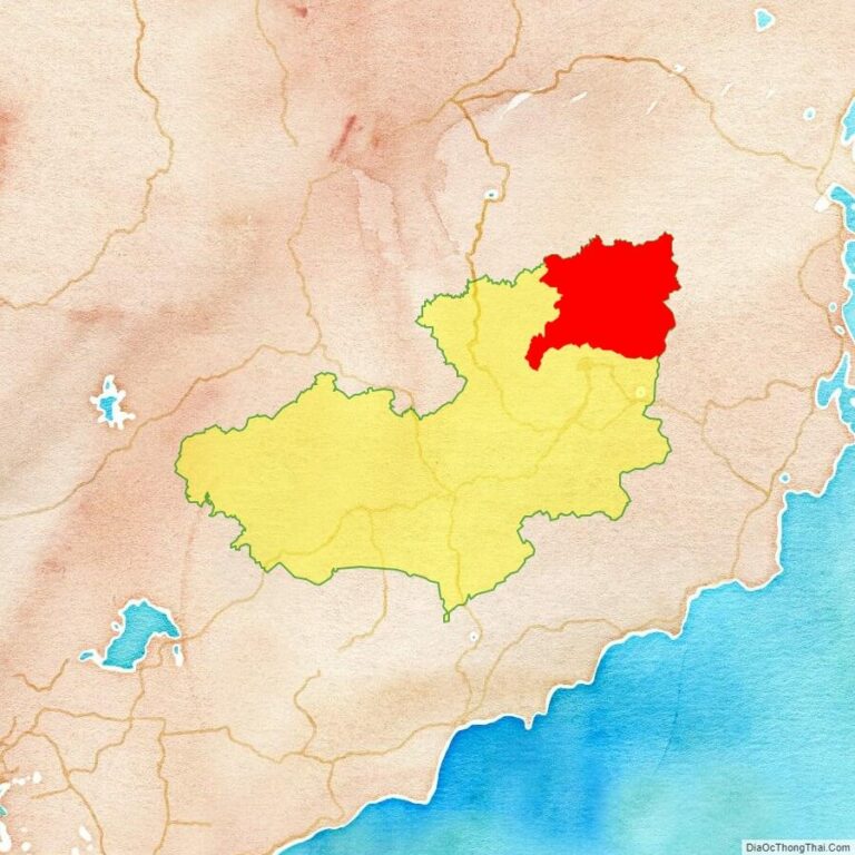 Bản đồ vị trí huyện Lạc Dương
