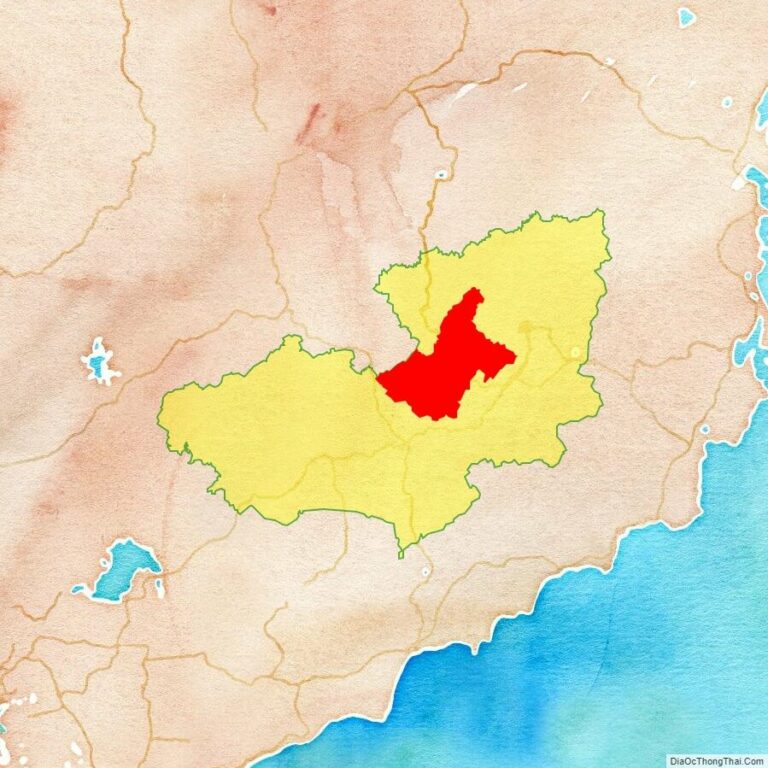 Bản đồ vị trí huyện Lâm Hà
