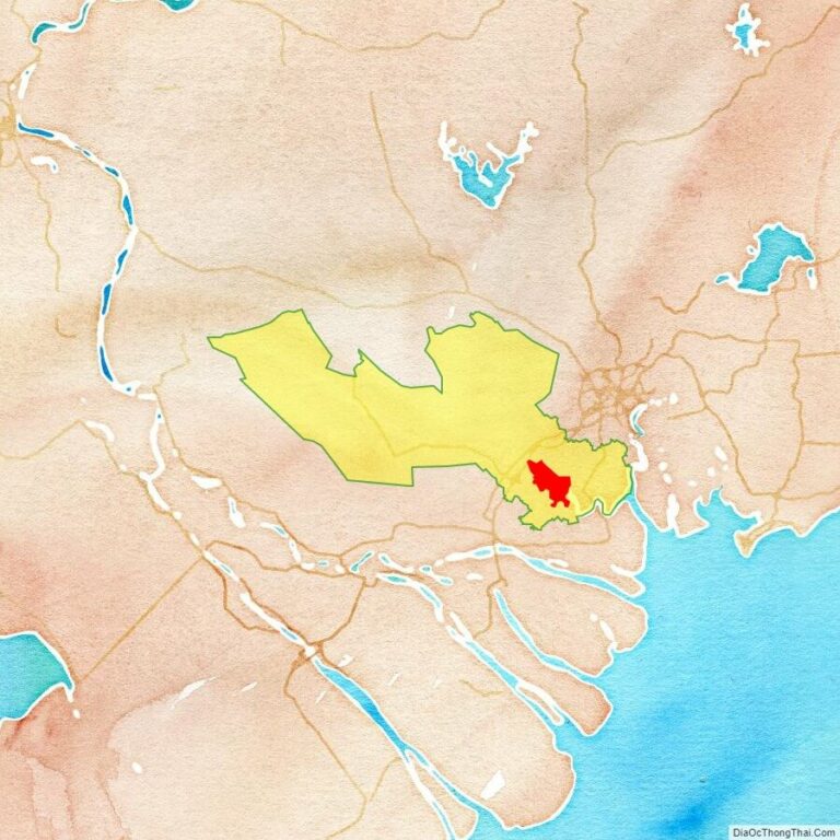 Bản đồ vị trí huyện Tân Trụ
