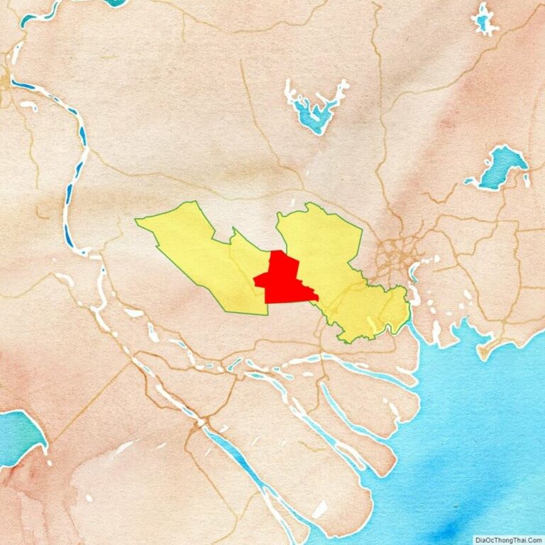 Bản đồ vị trí huyện Thạnh Hóa