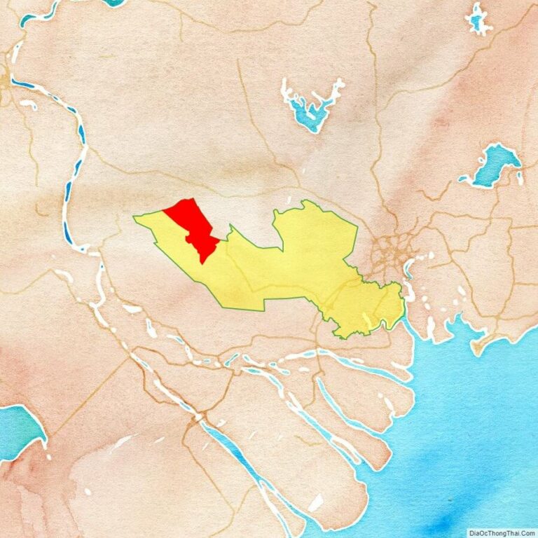 Bản đồ vị trí huyện Vĩnh Hưng