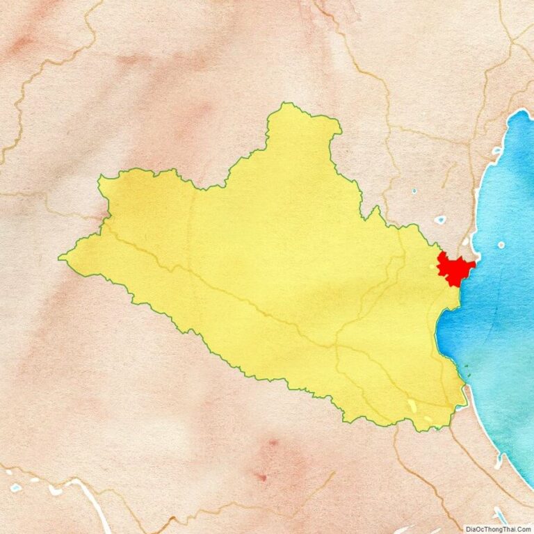 Bản đồ vị trí thị xã Hoàng Mai