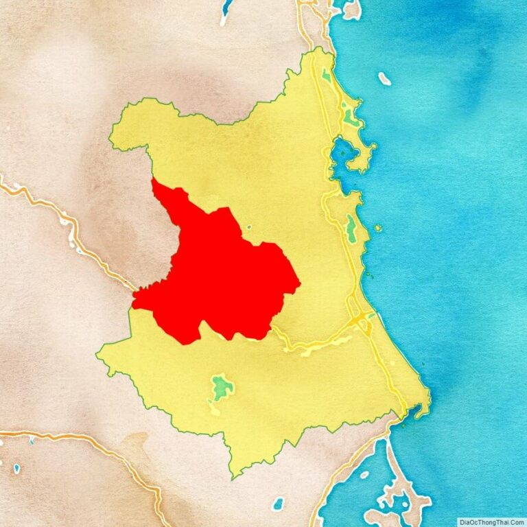 Bản đồ vị trí huyện Sơn Hòa