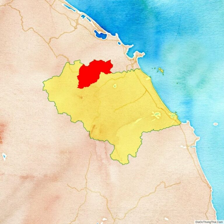 Bản đồ vị trí huyện Đông Giang