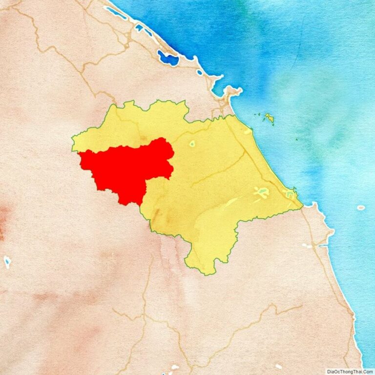 Bản đồ vị trí huyện Nam Giang