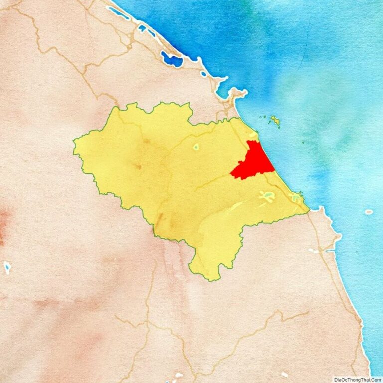 Bản đồ vị trí huyện Thăng Bình