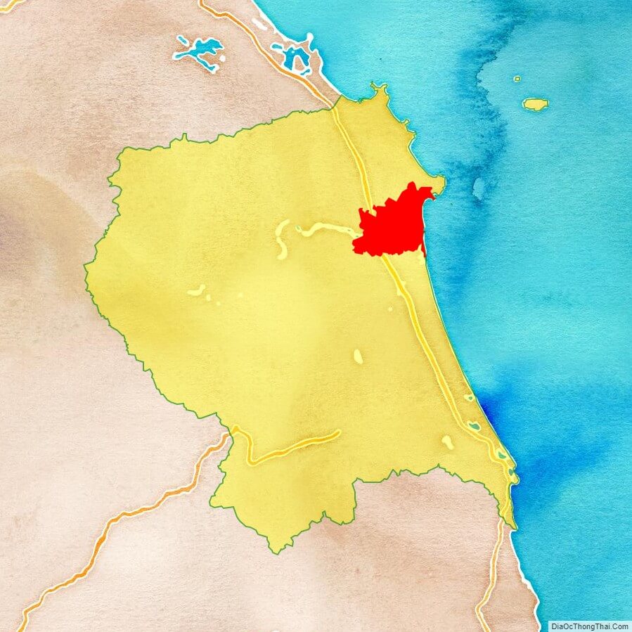 Bản đồ TP Quảng Ngãi - Quảng Ngãi - Địa Ốc Thông Thái