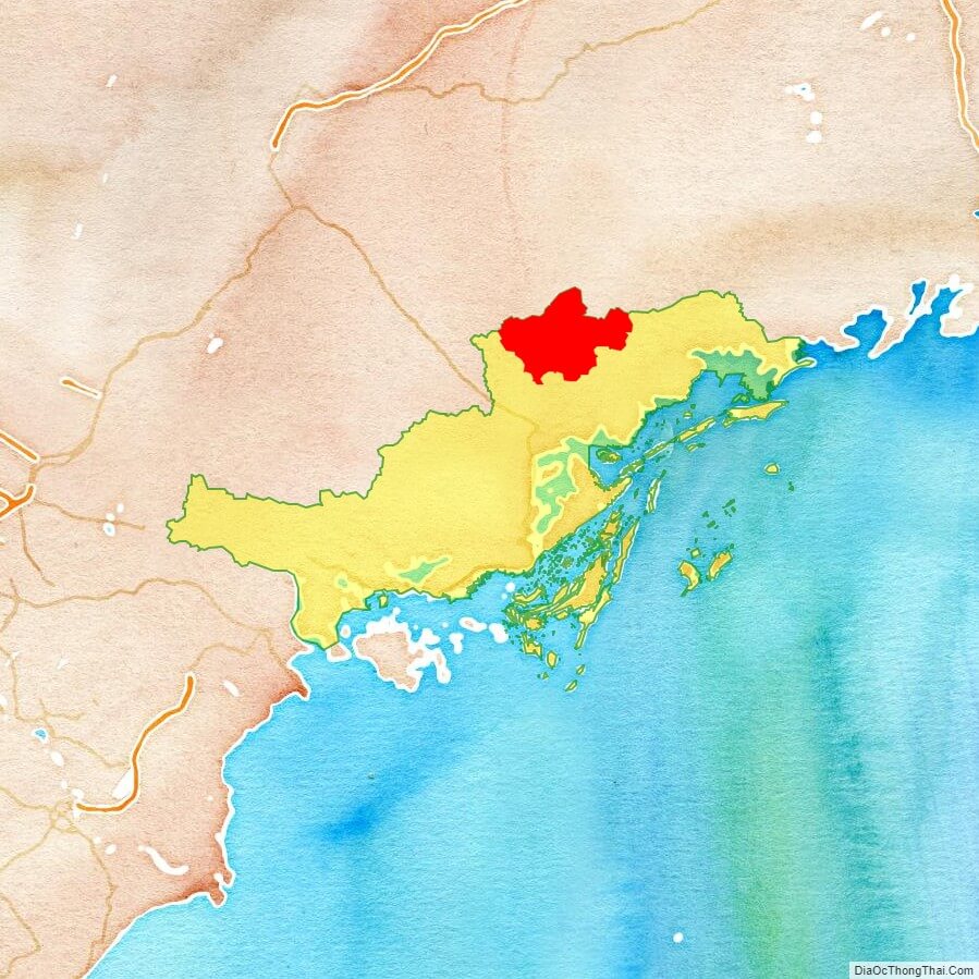 Đừng bỏ lỡ bản đồ Huyện Tiên Yên Quảng Ninh