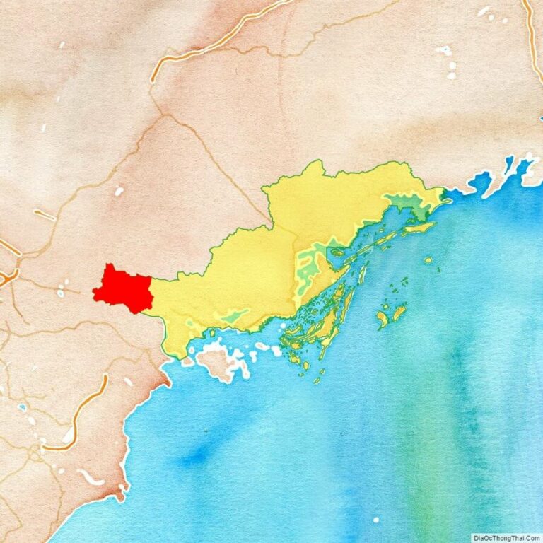 Bản đồ vị trí thị xã Đông Triều