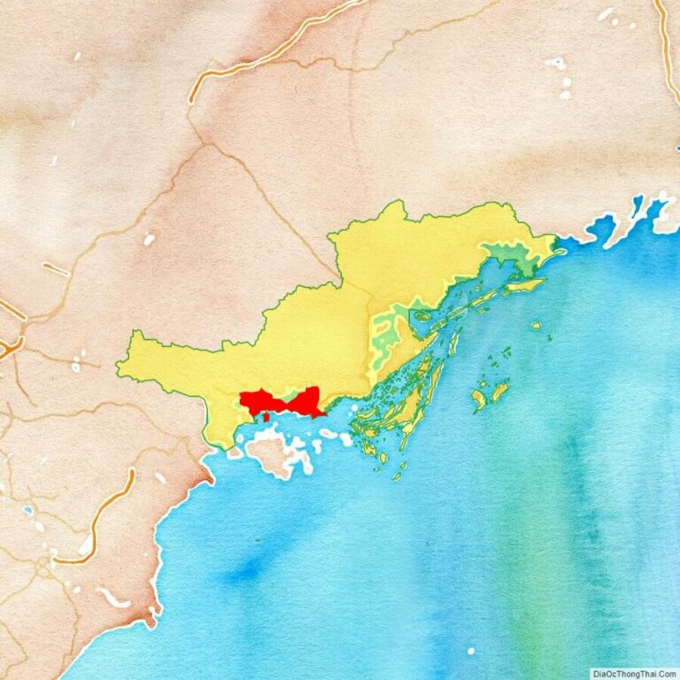 Bản đồ vị trí thành phố Hạ Long
