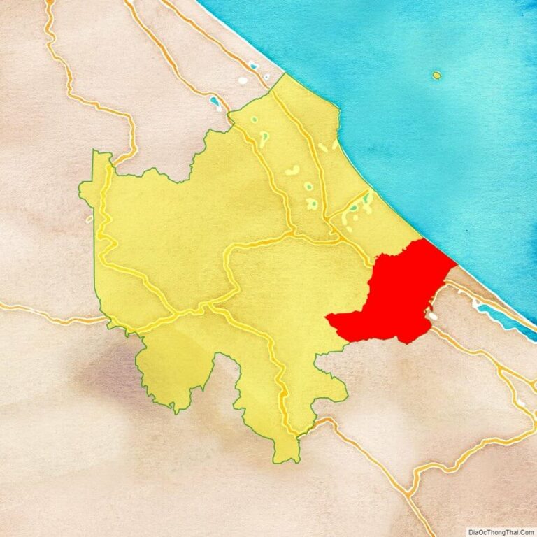 Bản đồ vị trí huyện Hải Lăng