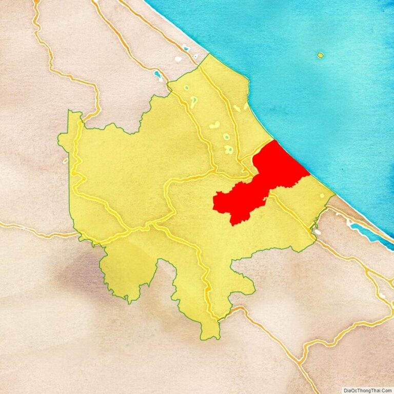 Bản đồ vị trí huyện Triệu Phong