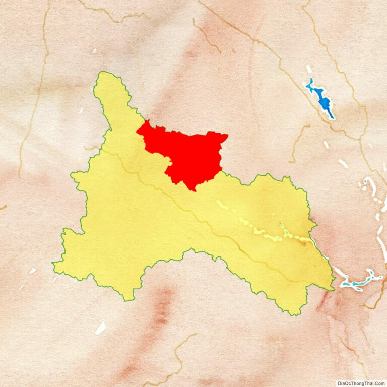Bản đồ vị trí huyện Mường La