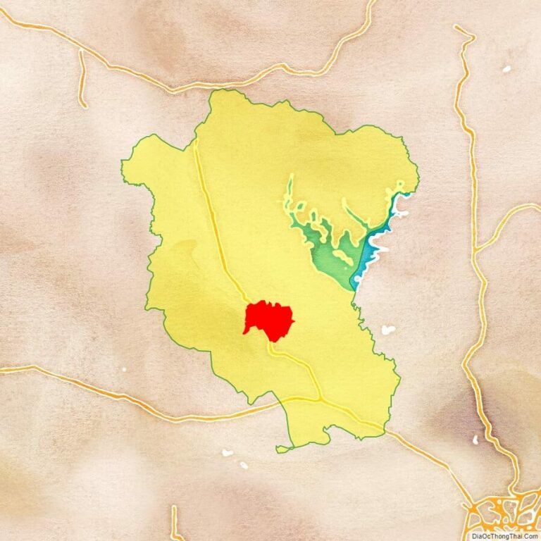 Bản đồ vị trí huyện Hòa Thành