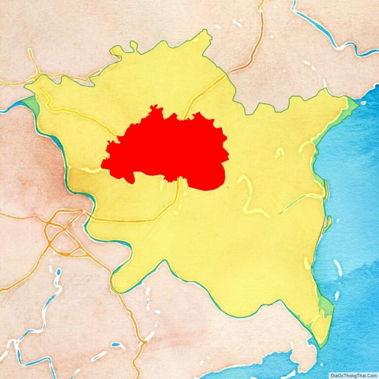Bản đồ vị trí huyện Đông Hưng