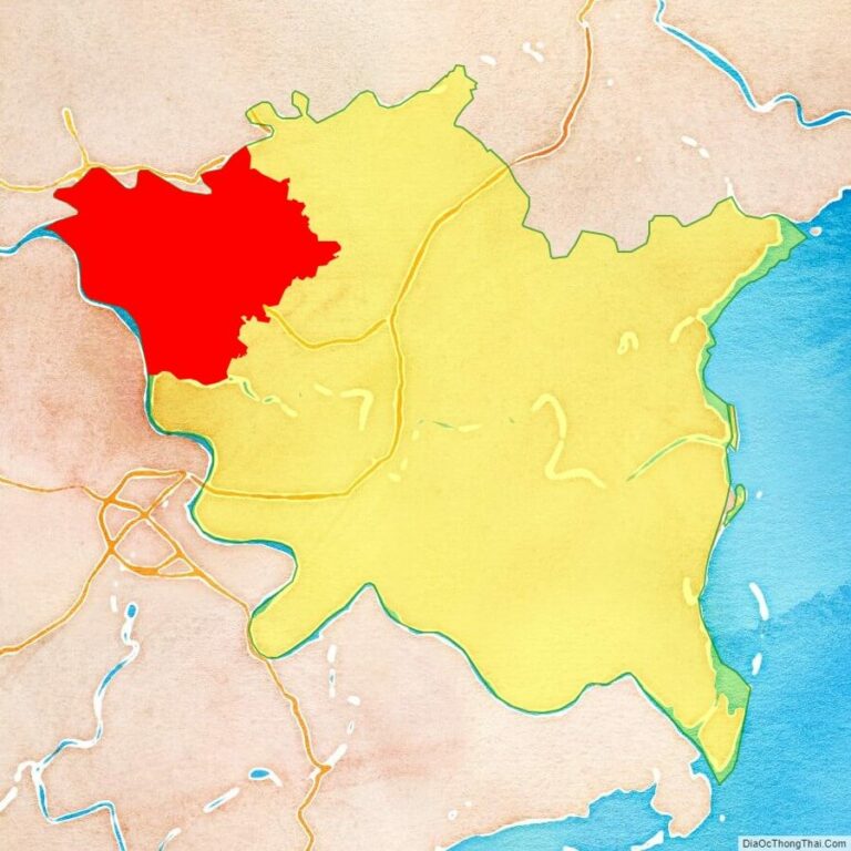 Bản đồ vị trí huyện Hưng Hà