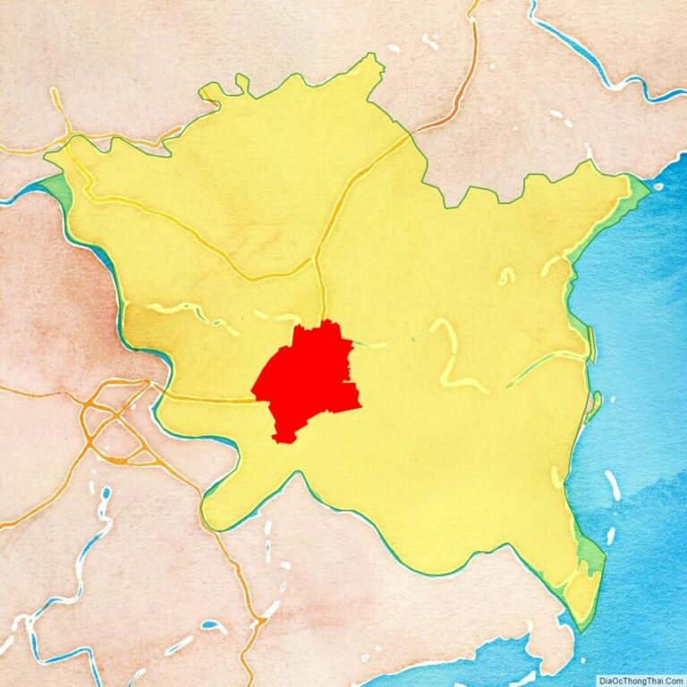 Bản đồ vị trí thành phố Thái Bình