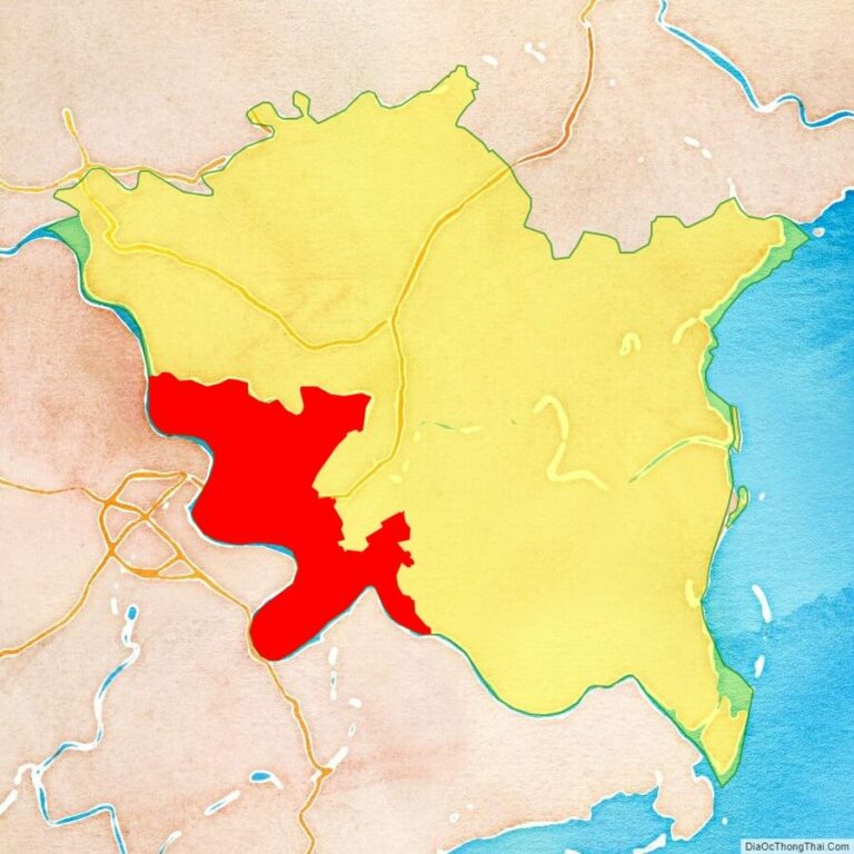 Bản đồ vị trí huyện Vũ Thư