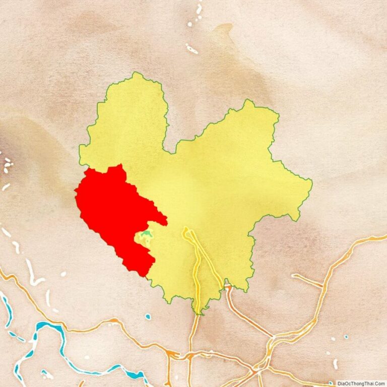 Bản đồ vị trí huyện Đại Từ