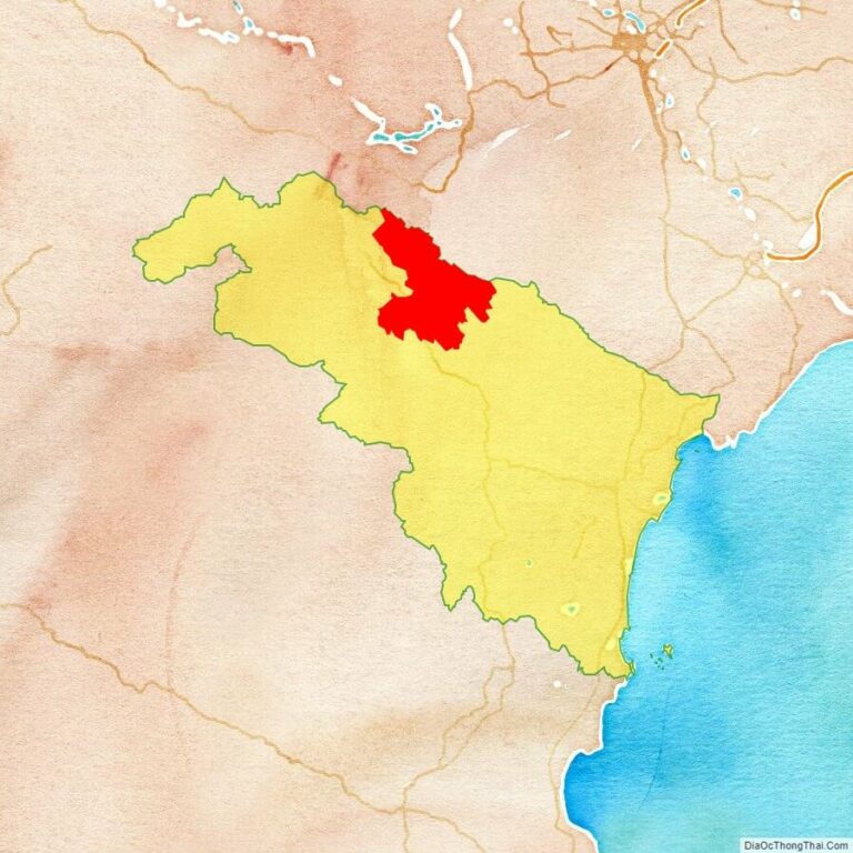 Bản đồ vị trí huyện Bá Thước