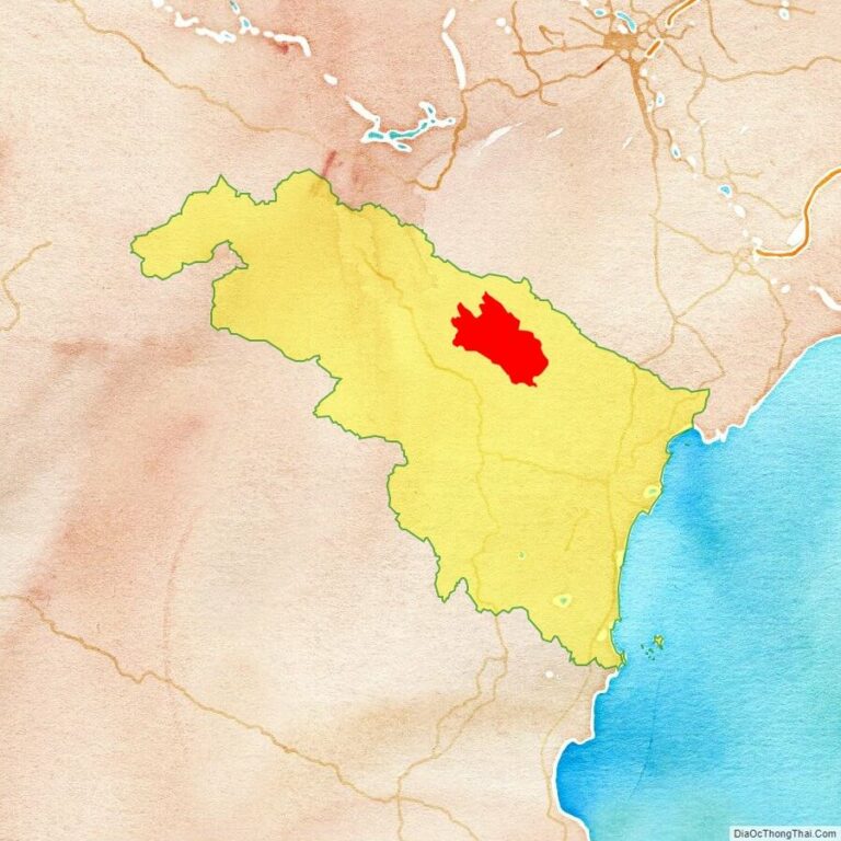 Bản đồ vị trí huyện Cẩm Thủy
