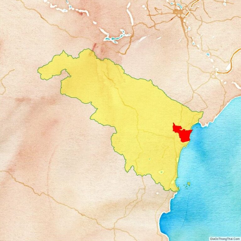 Bản đồ vị trí huyện Hoằng Hóa
