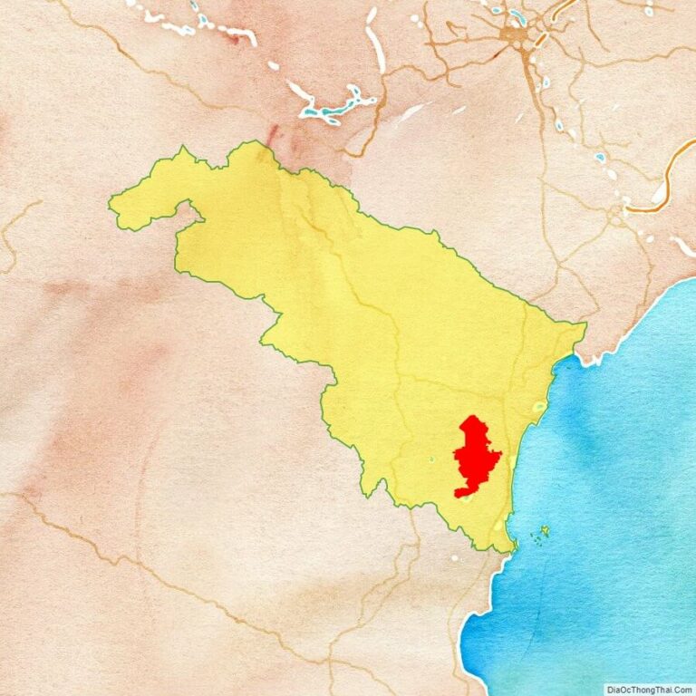 Bản đồ vị trí huyện Nông Cống