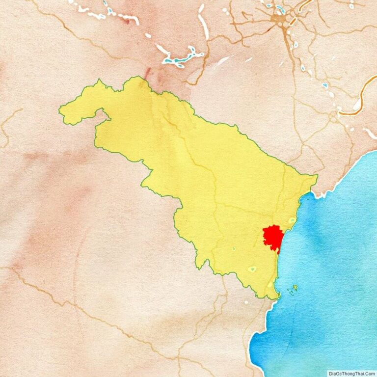 Bản đồ vị trí huyện Quảng Xương