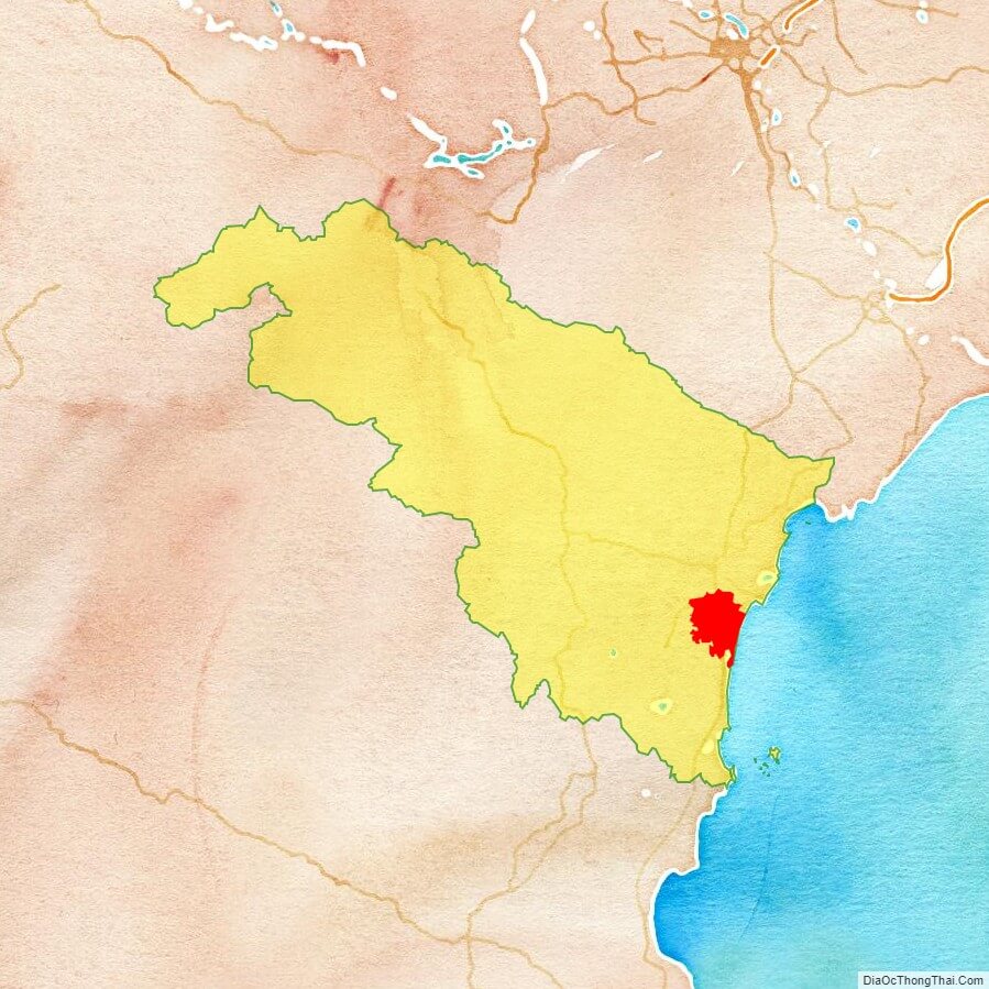 Bản đồ huyện Quảng Xương - Thanh Hóa - Địa Ốc Thông Thái