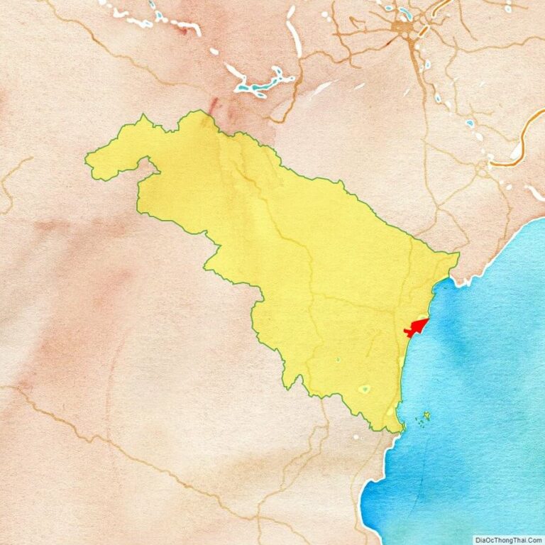 Bản đồ vị trí thành phố Sầm Sơn