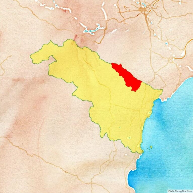 Bản đồ vị trí huyện Thạch Thành
