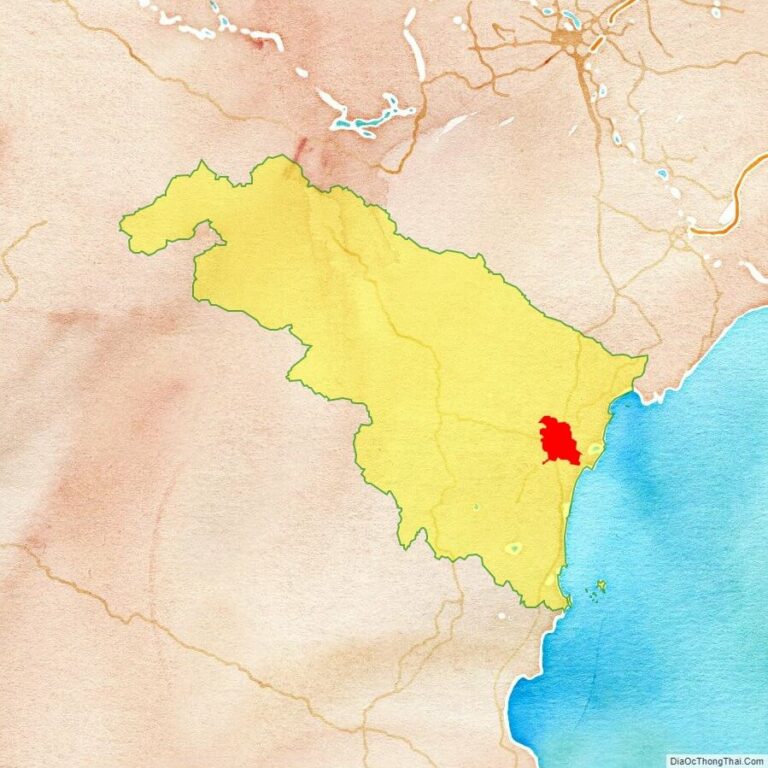 Bản đồ vị trí thành phố Thanh Hóa
